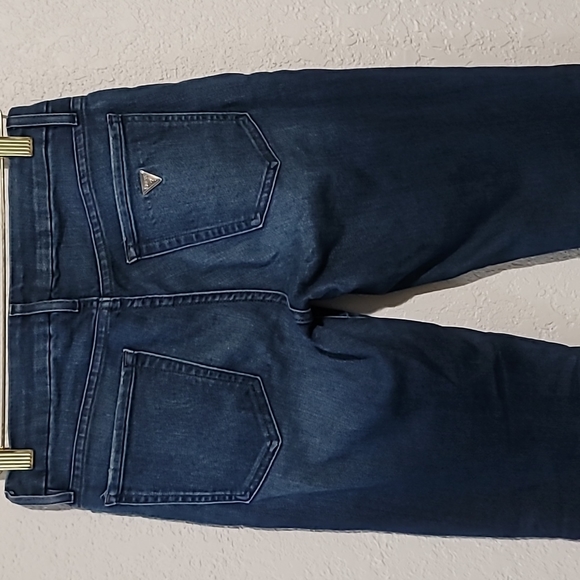 Vintage Guess Dark Blue Denim Curvy Sophia Skinny Jeans Sz. 27 - Picture 8 of 9